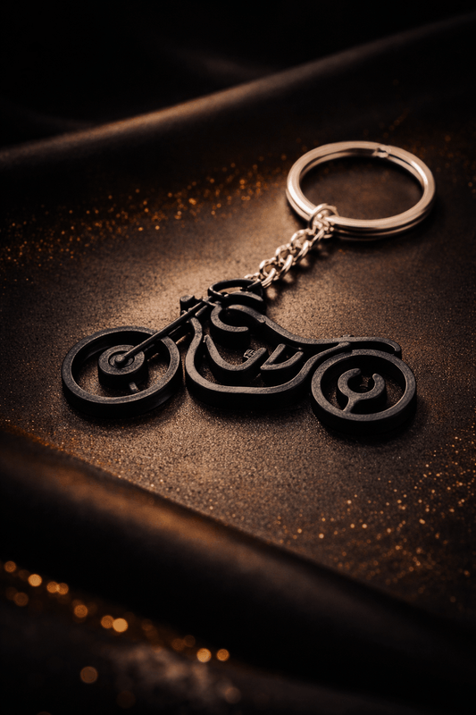 3d printed Motorcycle-shaped keychain