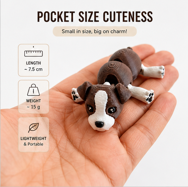 Cute Dog Desk Buddy – Mini Animal for Gifts