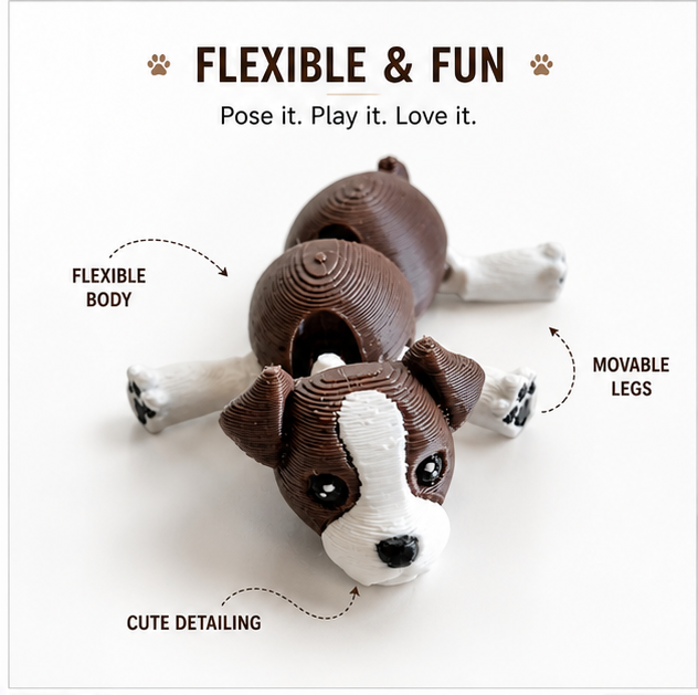 Cute Dog Desk Buddy – Mini Animal for Gifts
