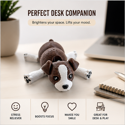 Cute Dog Desk Buddy – Mini Animal for Gifts