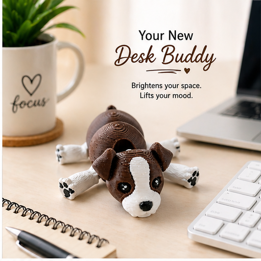 Cute Dog Desk Buddy – Mini Animal for Gifts