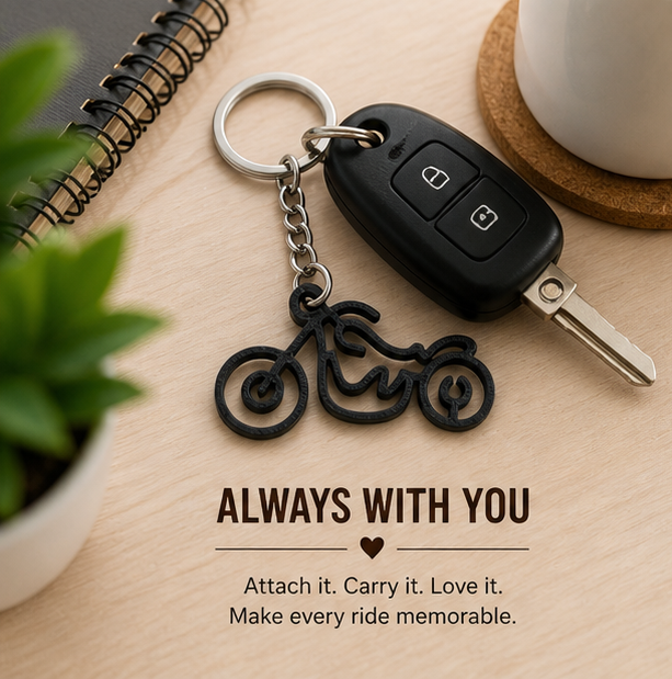 Vintage Bike Keychain