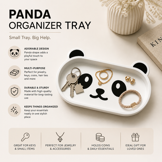Cute Panda Eyeglasses Holder & Desk Organizer