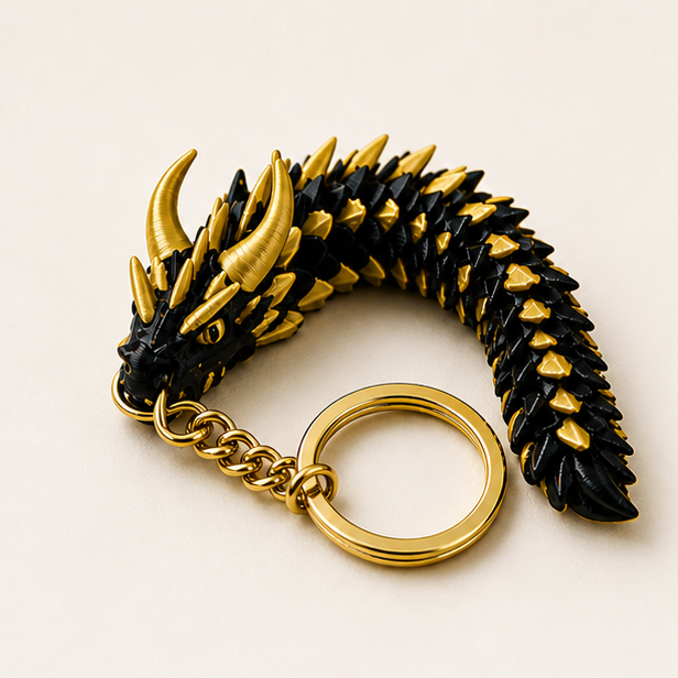 Flexi Dragon Keychain