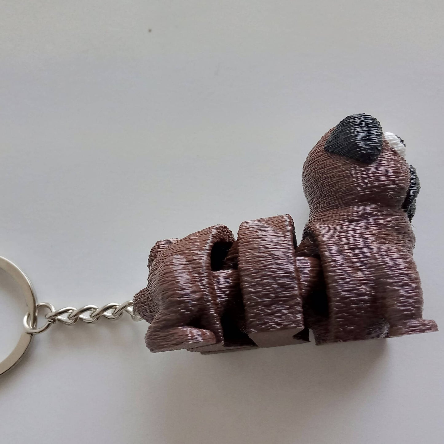 Cute Pug Dog Keychain – Mini Cartoon Animal Keyring for Gifts