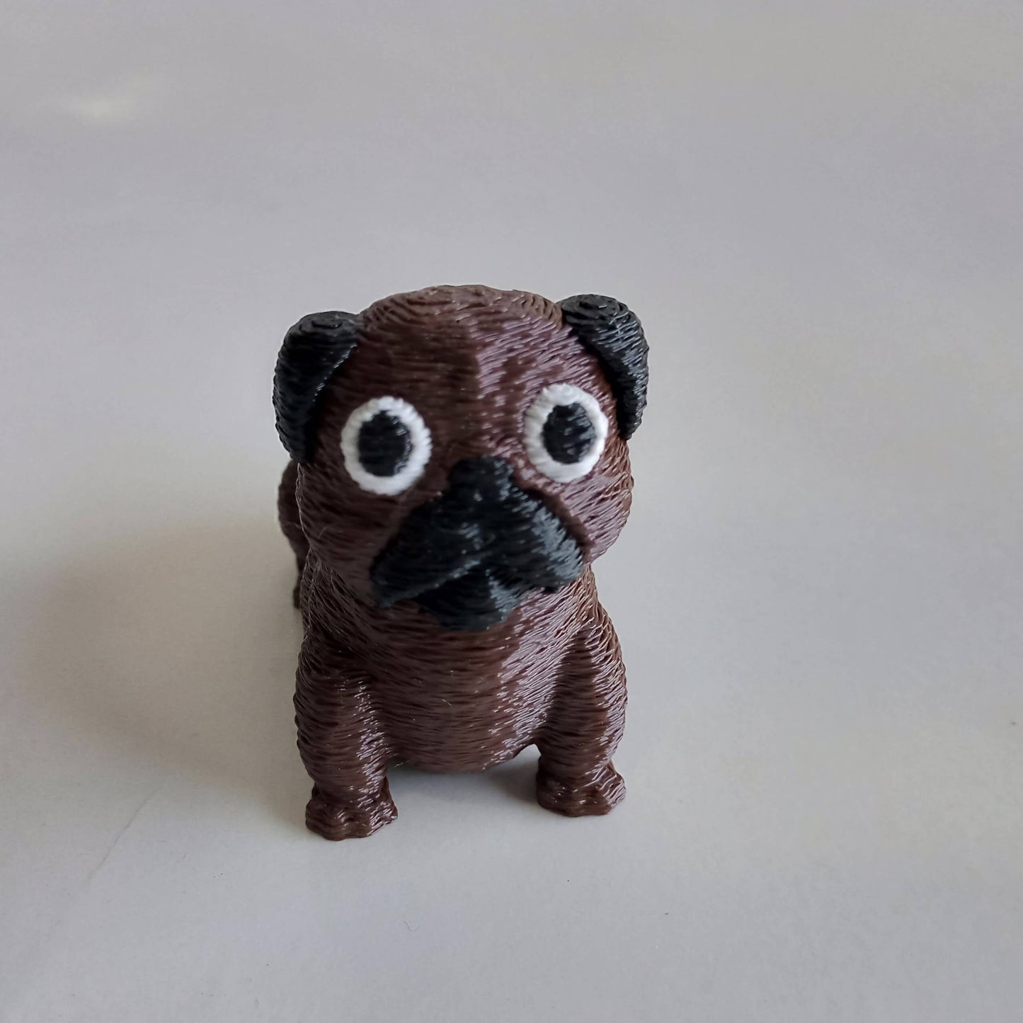 Cute Pug Dog Keychain – Mini Cartoon Animal Keyring for Gifts