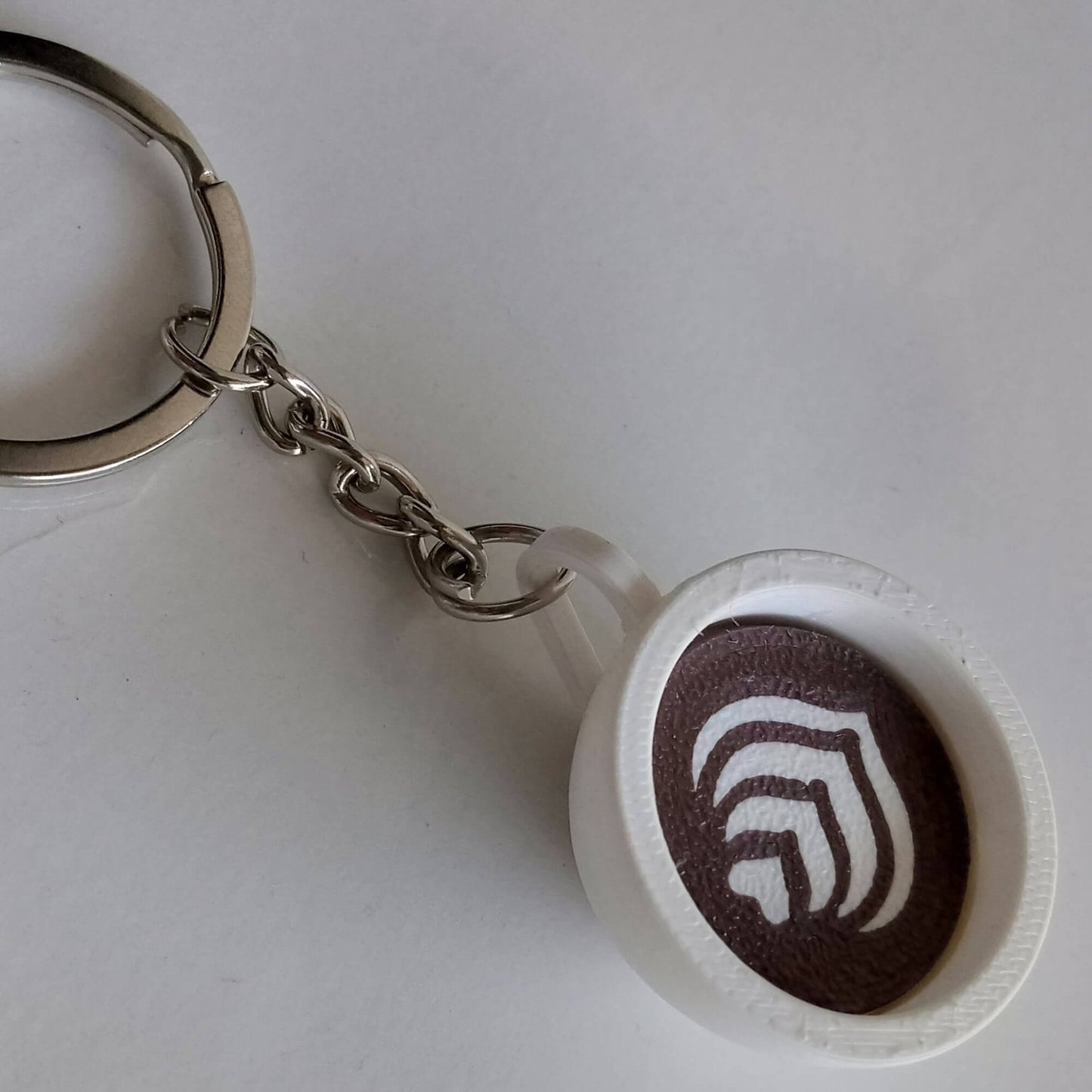 Coffee Cup Keychain | Cute Coffee Lover Keyring | Mini Latte Mug Bag Charm & Gift