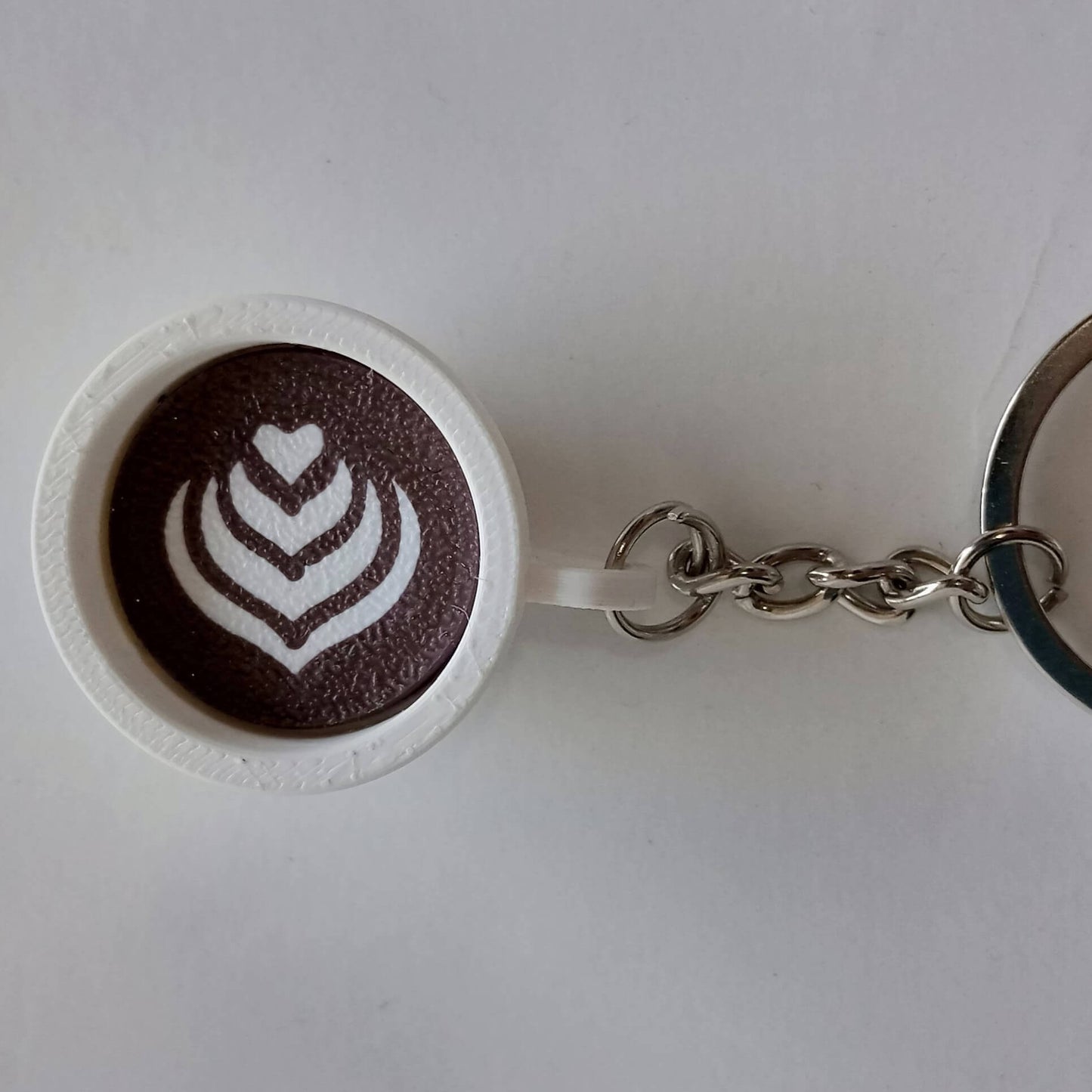 Coffee Cup Keychain | Cute Coffee Lover Keyring | Mini Latte Mug Bag Charm & Gift
