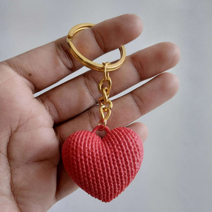 Red Heart Keychain – Cute Love Charm Keyring for Gifts & Accessories