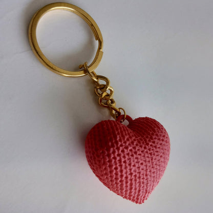 Red Heart Keychain – Cute Love Charm Keyring for Gifts & Accessories
