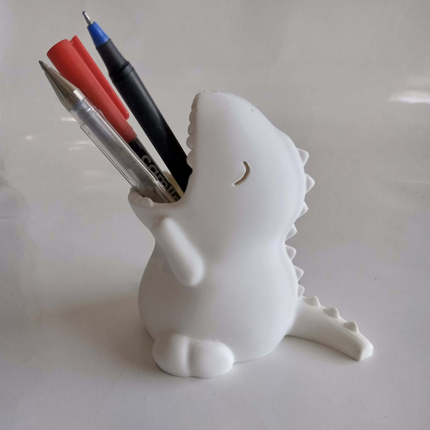 Cute Dinosaur Pen Holder | Kawaii Desk Organizer for Pens, Pencils & Stationery