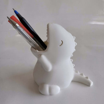 Cute Dinosaur Pen Holder | Kawaii Desk Organizer for Pens, Pencils & Stationery