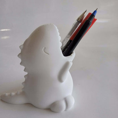 Cute Dinosaur Pen Holder | Kawaii Desk Organizer for Pens, Pencils & Stationery