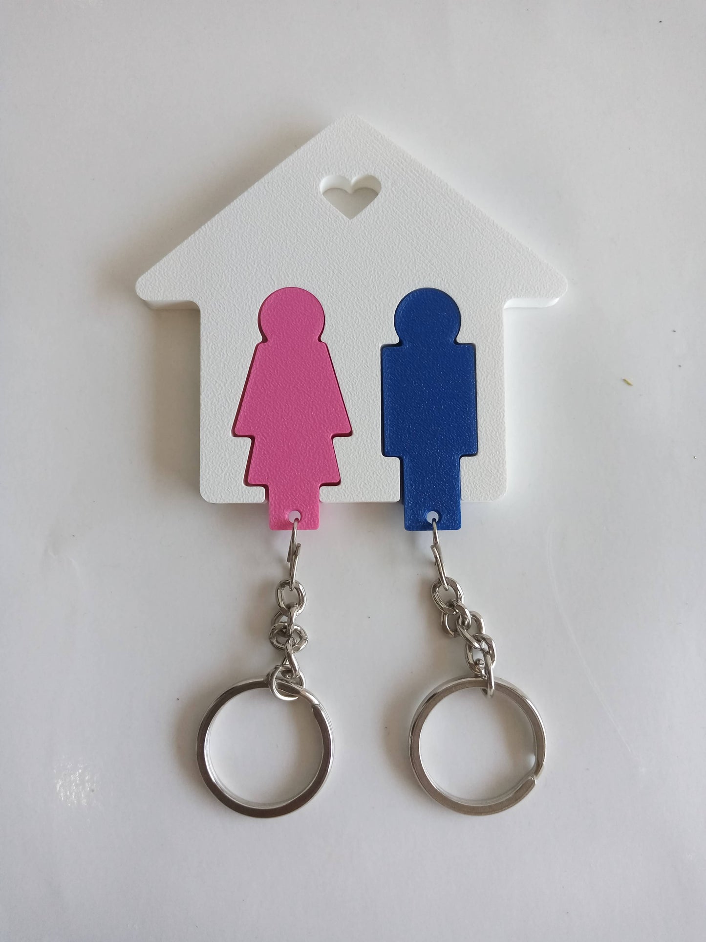 Home Sweet Home Couple Key Holder | Wall Mounted Key Hanger | Romantic Housewarming Gift for Couples