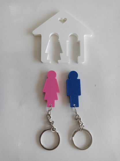 Home Sweet Home Couple Key Holder | Wall Mounted Key Hanger | Romantic Housewarming Gift for Couples