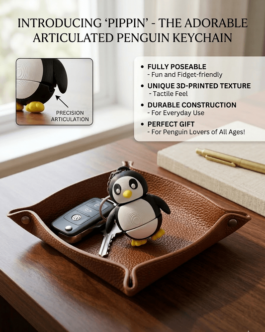 3dprinted Penguin Keychain